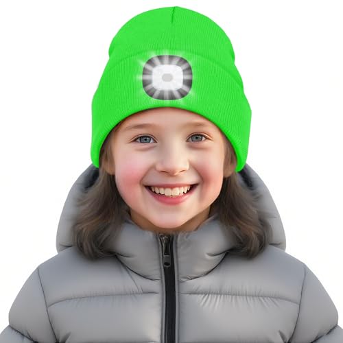 SPGOOD Wiederaufladbare mütze mit LED licht für Kinder, für...