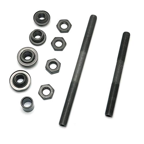 image for Pro Bamboo Kitchen 1 Pair Durable Steel Axles Black Hollow Hub Shaft F