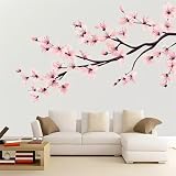 3D Fotomurale Murales Fiori di Ciliegio Carta da parati panoramica 250x175 cm Fiori di Ciliegio Fotomurali Tessuto Non Tessuto Decorazione Parete Poster Camere da Letto Soggiorno Pareti Murale q1400