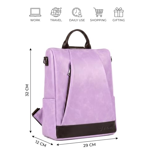 Image of VISMIINTREND Backpack Bags for Women | Rakhi Gift for Sister | Vegan Leather Laptop Bag for Women Office, Backpack for College, Daily Travel Bagpack - Rakshabandhan Gift For Sister