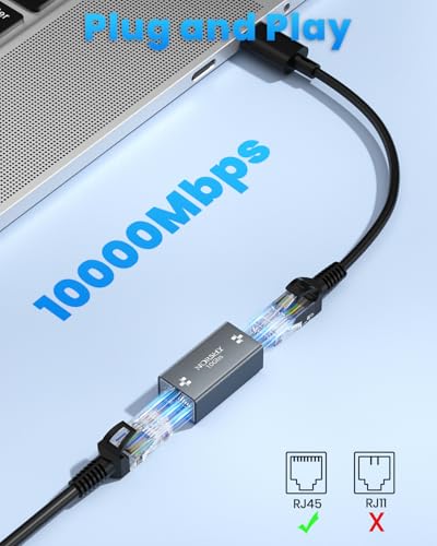 RJ45 Kupplung LAN Kabel Verlängerung LAN Verbinder 10 Gigabit, Netzwerkkabel Verbinder, RJ45 Koppler, Netzwerk Coupler Kompatibel mit Cat8,Cat7,Cat6,Cat5e,Cat5 (2 Stück)