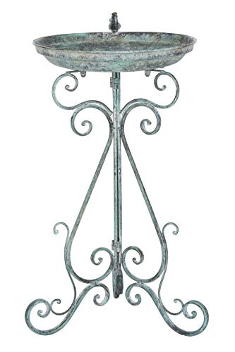 Safavieh Pat5024B Outdoor Collection Ashlan Dark Green 29-Inch Bird Bath, Antique #TOP1