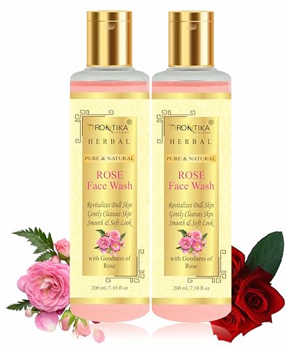 Image of 100% Natural Rose Face Wash For Toned, Radiant, Glowing Skin - All Skin Types-200ML