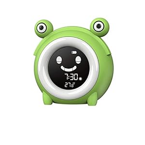 YUTRD ZCJUX Bambini Bambini Addormentati Addestramento LED Luce Notturna Visualizzazione della Temperatura Sveglia Orologio elettronico del Fumetto Sveglia Sveglia del Sonno