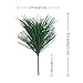 Shxstore-1 Artificial Green Pine Needles Branches Small Twigs Stems Picks for Christmas Flower Arrangements Wreaths and Holiday Decorations, 20 Branch
