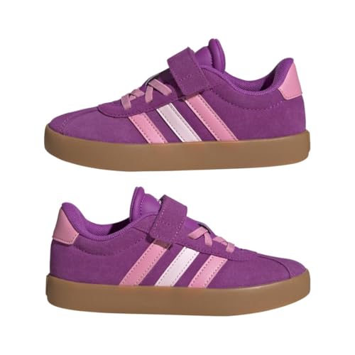 Image of adidas Kids' VL Court 3.0 Elastic Lace & Strap Shoe