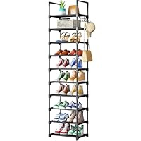 Kitsure Shoe Rack - 10-Tier Shoe Storage with Detachable Fabric Shelves & Metal Frame-p-1022