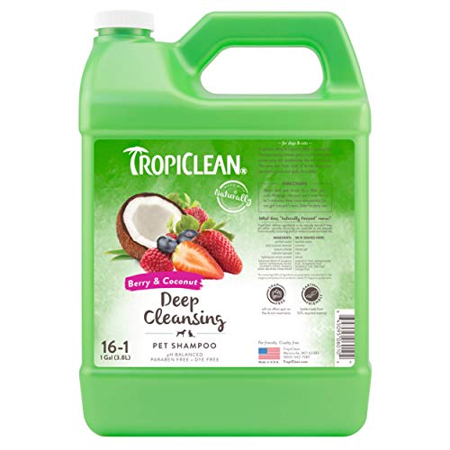 TropiClean Berry & Coconut Deep Cleansing Shampoo for Pets
