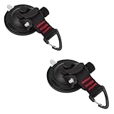 LATTHANT Heavy Duty Suction Cup Hooks, Car Camping Essentials Tie Down Suction Cups Anchor, Window Suction Cups with Hooks, Suction Cups for Glass, RV Van Car Awning, SUV Tent, Truck Camping, 2 Pcs