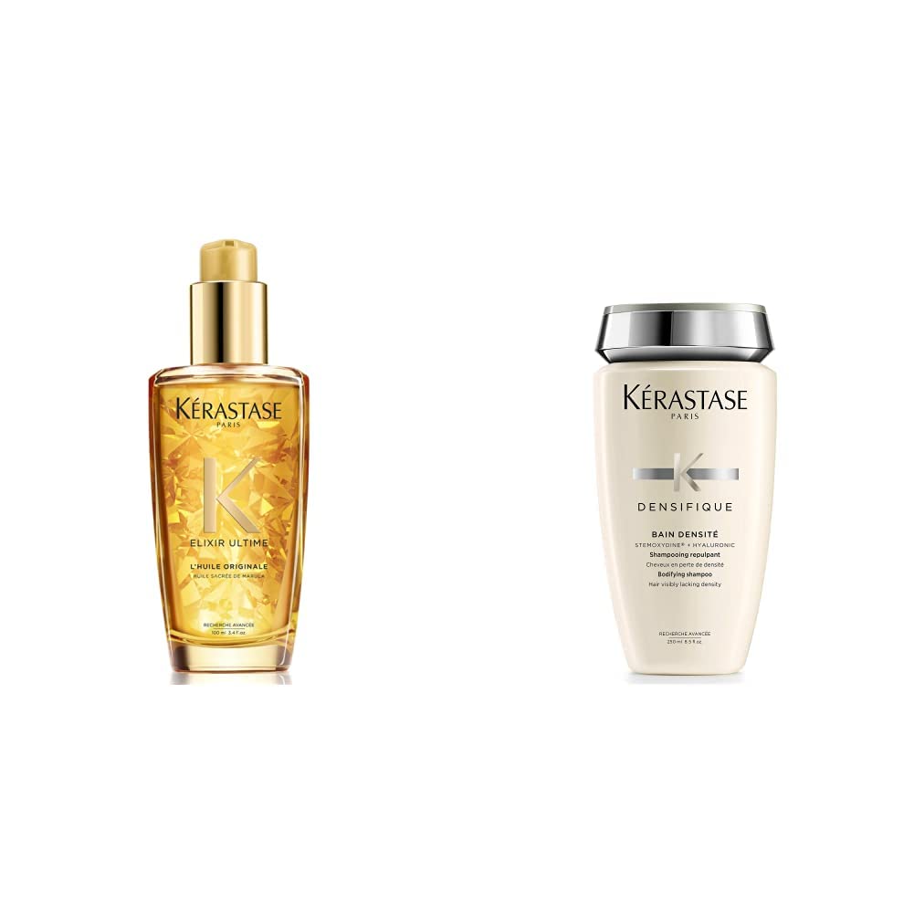 Kérastase Elixir Ultime, Hair Oil Long-lasting Radiance Conditioning Treatment, For Dull Hair, With five precious Oils, L'Huile Originale, 100ml