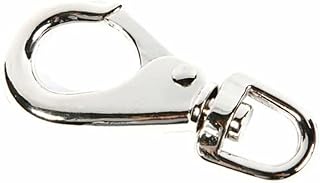 Quick Snap 3/4 Inch Swivel Round Eye 3-5/8 Inch Overall Nickel Plated Die Cast Zinc