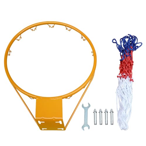 ICSPOID Basketball Rim Goal 18 \", Replacement Basketball Rim Goal Hoop Net for Indoor Outdoor