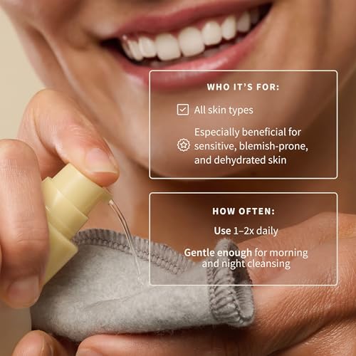 BAMBU EARTH Rosewater Face Cleanser - Helps Hydrate, Balance & Soothe - Non-Foaming, Alcohol-Free Daily Skincare Cleanser with Organic Rosewater Hydrosol to Support Natural Skin's Barrier - 4 Fl. oz