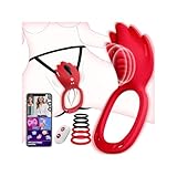 Tagnaff Upgrade Intensiver Umhüllt Vibratorensets für Frauen Klitoris mit KI-Dialog, Sex Spielzeug für die Paare Frau Extrem Sex, mit 6 Penisring, 9 Vibration für Frauen, Leise Butterfly Vibrator