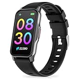 Fitness Tracker with Heart Rate, Blood Oxygen Blood Pressure, Sleep Tracking, IP 68 Waterproof Activity Tracker, Step Tracker for Android iPhone Women Men, Black