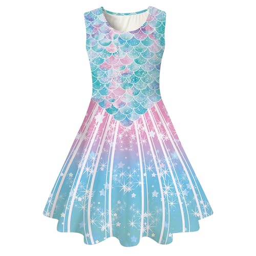 Vestido de niña elegante sin mangas que resuelve la frescura en fiestas veraniegas