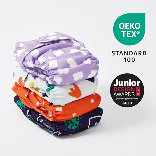 Bambino Mio, Revolutionäre Wiederverwendbare Windel, Warmherziger Marienkäfer - Nachhaltig, Öko-Tex, Waschbar, Baby und Kleinkind