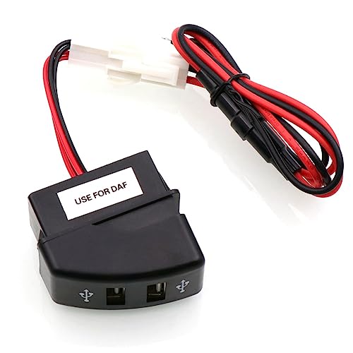 Cargador USB Dual para Coche Evita Baterías Vacías Instalación Fija para Camión XF 106 105 95 2