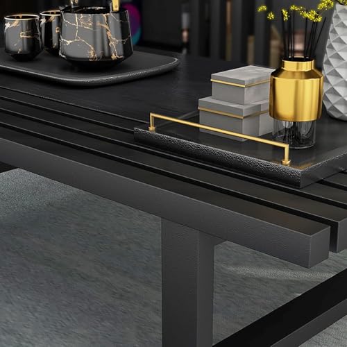Image of Premium 70-cm Long Japanese Style Low Height Floor Meditation /Coffee /Tea Table for Living Room, Bedroom, Balcony, Small Floor Study /Laptop Table. (Brown-Black)