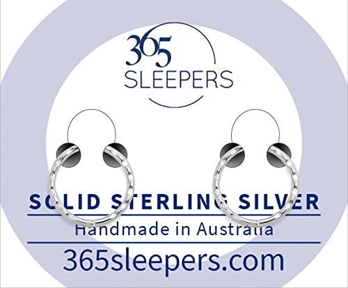 365 SLEEPERS 925 Solid Sterling Silver Australian Made 8mm - 14mm Faceted Hinged Sleeper Earrings Nose Lip Septum Tragus Hoop Segment Ring Nickel Free Hypoallergenic2