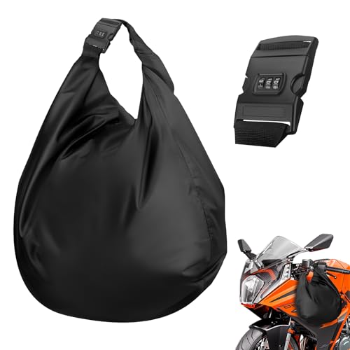 Eirolace Motorrad Helmtasche mit Kombinationsschloss, 30L Große Wasserdicht Fahrradhelm Helmbeutel für Motorradhelm Skihelme Fahrradhelme Reithelme Basketball Fitness, Abschließbar Helmsack
