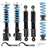 maXpeedingrods Coilover for Toyota Rav4 2006-2012, 24 Levels Damper Adjustable Coilovers Suspension Kit Strut, Ride Height Adjustment T6 Upgraded Lowering Kits Blue