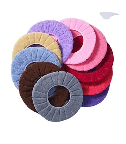 SOULMOTO-[SET OF 2] Thicker Soft Toilet Seat Cover Pads Stretchable Cushioned Lid Covers Washable Cloth for Bathroom Toilet Seat Covers. Multi (B0BH9D6XGW) Amazon Price History, Amazon Price Tracker