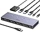 UGREEN HDMI 2.1 KVM Switch 4 In 1 Out 8K@60Hz USB 3.0 Switch 4 Ports 1 Monitor und Tastatur, Maus, Drucker, U Disk für 4PC