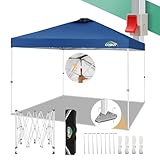 cobizi gazebo da giardino 3x3 pieghevole tendone impermeabile gazebo con | sistema di clic pop-up | uv 50+ | sfiato d'aria | tenda da giardino pieghevole 3x3m con borsa, 8x chiodi, blu marino