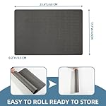 Non-Slip Workout Mat for Under Desk Ellipticals,Thicker & Quieter,23.6x17.7x0.2",Suitable for Ellipse Leg Exerciser, Foot & Leg Pedal Exerciser for Seniors Fitness, Floor Protection,Enhanced Stability - Image 5
