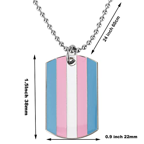 Progress Pride Dog Tags Pendant Rainbow Pride Gift LGBT Necklace2