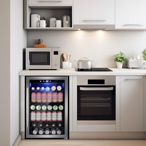 Antarctic Star W58128SSH Beverage 4.4Cu.Ft Refrigerator Cooler -145 Can Mini Fridge Glass Door thumb #4