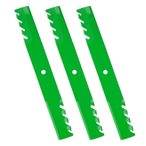 Magorfas 482879 5-Star 61 inch Blades for 61 Deck Cut Zero-Turn Mower Scag Ferris Husqvarna BZ 6127 BZ 7234 Turf Tiger Freedom Z 48111 539101733 539102093 3PCS / High Lift Toothed / 2-in-1