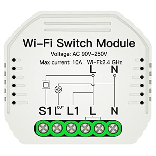 PROCOT SMART WiFi Smart On/Off Switch Module - Universell 1-Vägs Dold Omkopplare - Works with Tuya Smart App, Alexa, Google Home, Apple Siri - Voice/Remote Control - Perfect for your Smart Home