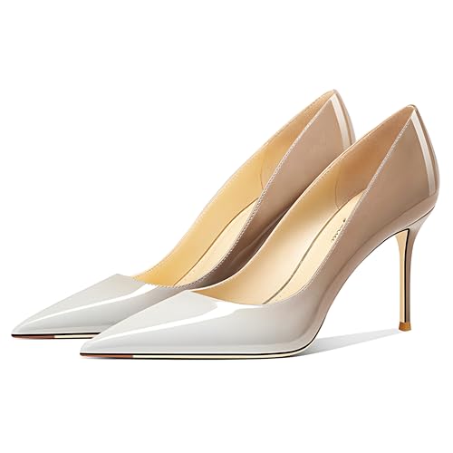 Image of Women's Pointed Toe Stiletto High Heel Pumps 3.15IN Slip-On Party Wedding Evening Shoes