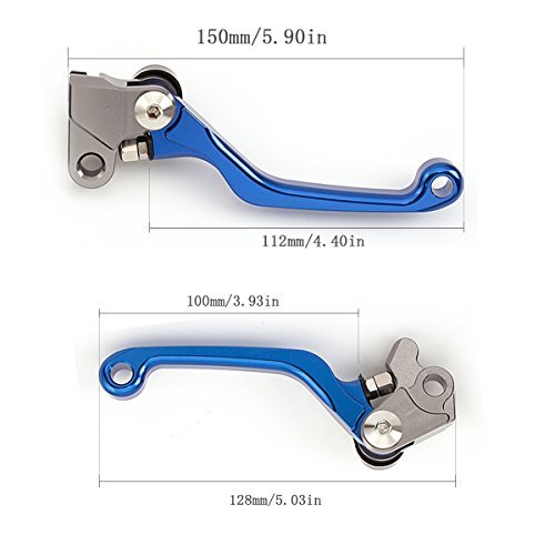 FXCNC, set di leve da corsa in alluminio CNC, per motocicletta, leve di freno e frizione, per Kawasaki Sherpa 1997–2007, Kawasaki KLX250 D-Tracker 98–07, Suzuki 250SB 02–06