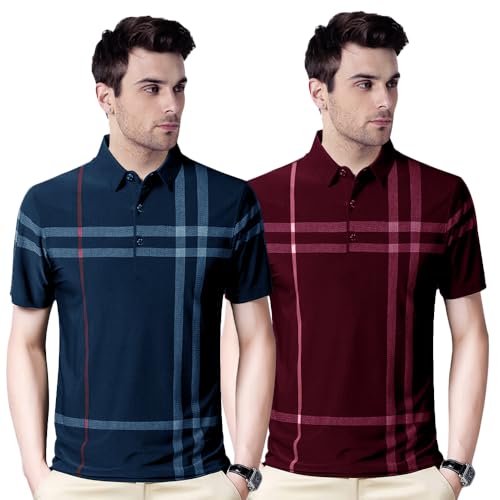 Image of Nobel Monk Men's Regular Fit Polo T Shirt |Half Sleeves |Collar Tshirts |Casual T-Shirt for Men