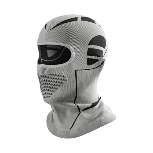 2THESTARS Ski Mask for Men Women, Stay Warm and Comfortable with Moisture-Wicking Technology, Windproof Hem, Grey