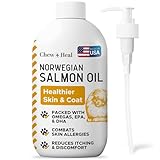 Salmon Oil for Dogs and Cats, 32 oz - Omega-Rich Supplement for Healthy Skin & Coat, Joint & Immune Support - All-Natural Fish Oil Liquid - Premium Pet Care, Made in USA