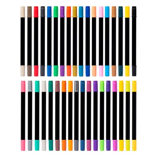 Markery Markery Expo z Pędzelkiem + Okrągła Końcówka 36 Kolorów Tooli Art Pisaki Akrylowe dla Lepszego Koloru (GEERYZHEgyaq0zgi1n-36)