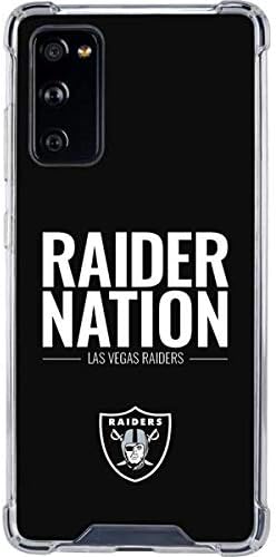 Skinit Clear Phone Case Compatible with Galaxy S20 FE - Officially Licensed NFL Las Vegas Raiders Team Motto Design