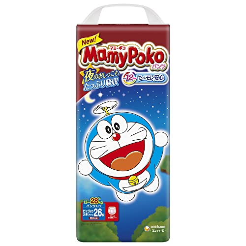 最安値 ユニチャーム マミーポコ パンツ ビッグより大きいサイズ 13kg 28kg 1セット 26枚 3パック ドラえもんの価格比較