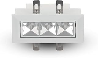 VONN Lighting Rubik 3-Light Integrated LED ETL Certified Adjustable Recessed Downlight with Trim, Beam Angle 34, White