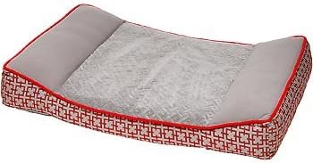 Petco Orthopedic Red & Gray Dog Bed, 40" L x 30" W x 6.5" H