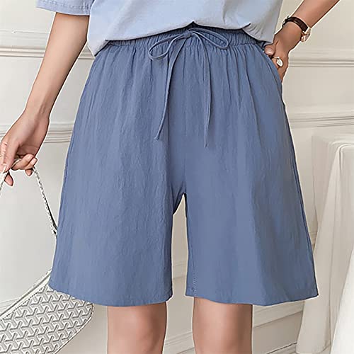 Calça reta feminina longa com cordão, cintura elestosa, calças casuais para treino, Cinza - B, G