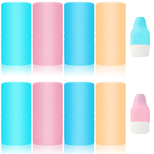 8 Stück Bottle Sleeve, Silicone Sleeve for Bottle Wiederverwendbare...
