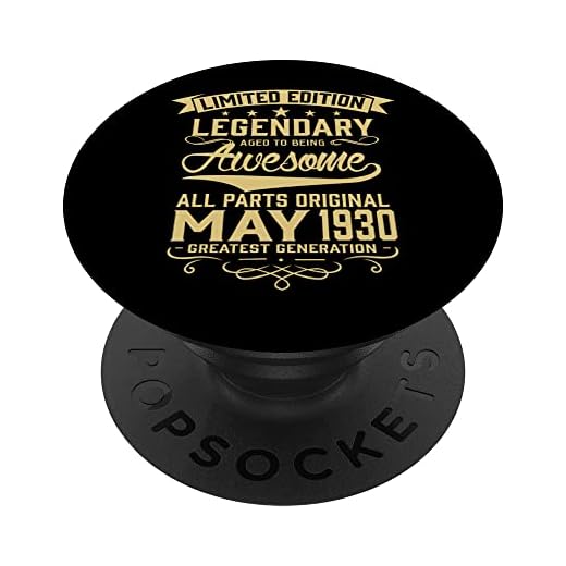 Cumpleaños 365 legendario nacido en mayo de 1930 92 regalo de cumpleaños PopSockets PopGrip Intercambiable