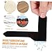 GRIRIW 12pcs Non-Slip Carpet Stickers Reusable Anti-curl Grippers for All Floor Types Easy to Apply Washable Black U-Shape