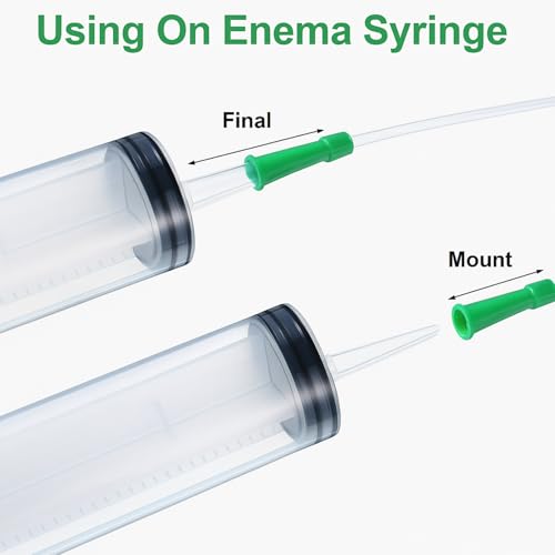 Image of Nuanchu PVC Replacement Tubings Supplies Tubes Kit Clear Replacements Hose with Flexible Rounded End for Smooth Insert(14 FR,200 Pieces)