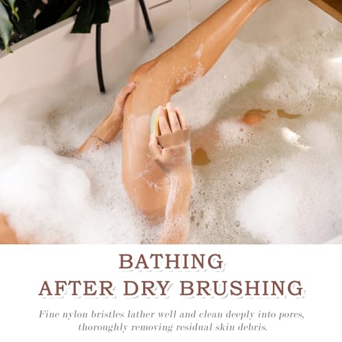 FREATECH 2-Pack Dry Brushing Body Brush Set for Lymphatic Drainage, Blood Circulation, Remove Dead Skin, Cellulite with Soft & Stiff Bristles, Wet or Dry Brushing for All Kinds of Skin - Image 7